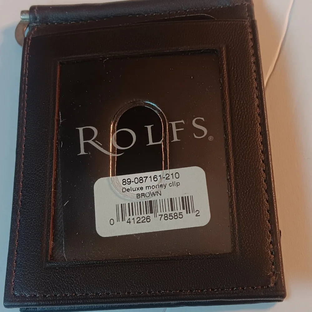 ROLFS Money Clip Wallet, Brown